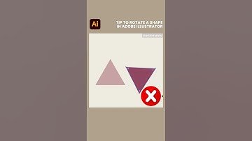 Tip to rotate a shape in Adobe Illustrator | Cách xoay 1 đối tượng trong Adobe Illustrator