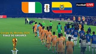 CÔTE D'IVOIRE vs ÉQUATEUR - Coupe du Monde de la FIFA 2026 | Match complet | Simulation PES