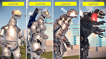 All 100 Lvl Mecha Godzilla