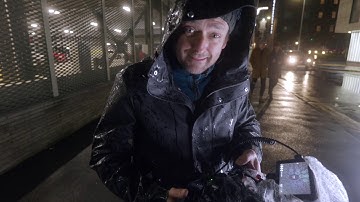 Stuart Morgan shooting in the rain on LUMIX S1 on the set of NIGHTSHIFT - from the Full length BTS