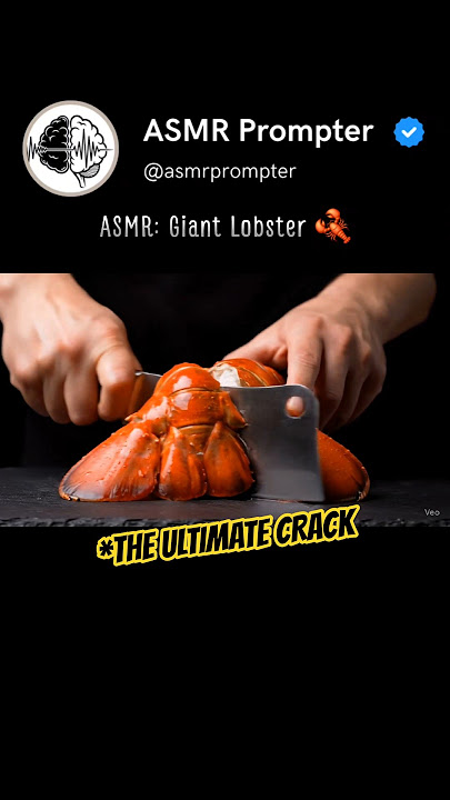 ASMR | Slicing a GIANT Lobster... And Finding PEARLS Inside! 🦞💎🔪