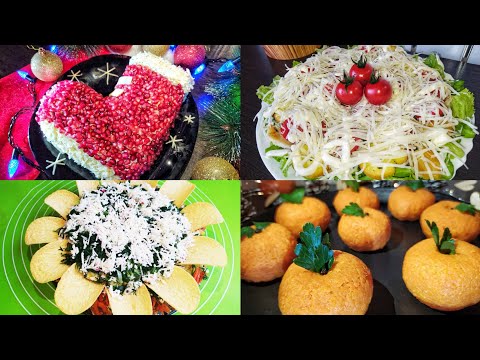Очень вкусных салата НА НОВЫЙ ГОД 2023🎅 🥗Самые БЫСТРЫЕ САЛАТЫ на НОВОГОДНИЙ СТОЛ 2023
