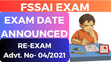 FSSAI Exam Date Announced || FSSAI Assistant Exam Preparation Strategy || FSSAI EXAM Date 2023 ||