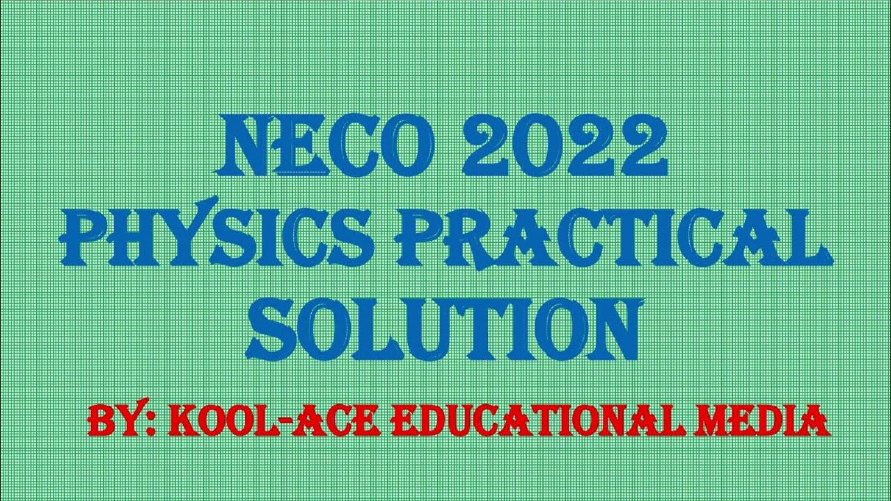 CANTILEVER PHYSICS EXPERIMENT (NECO 2022 PRACTICALS) YouTube