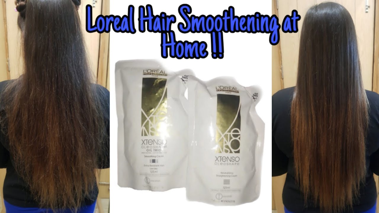 Hair Smoothening Tutorial in Hindi | How to do Permanent Loreal Hair  Smoothening | Aarti Chopra - YouTube