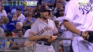 SF@KC: Pence plates Panik with single to right