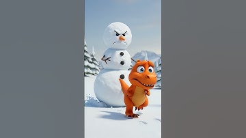 T-rex VS Snowman☃❄