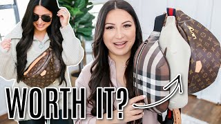 LUXURY BUMBAGS ARE THEY WORTH IT? *Louis Vuitton vs. Burberry* | LuxMommy