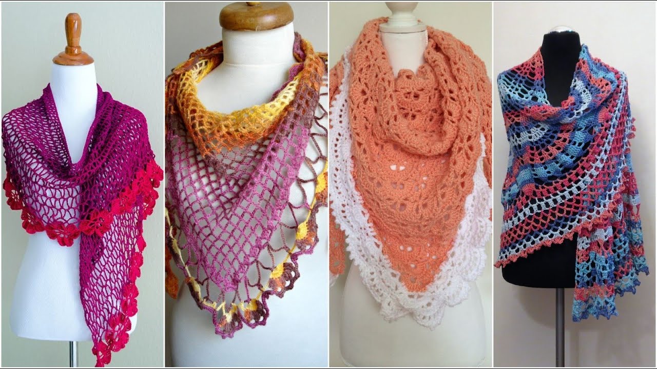 SummerTime See Through Knitted Shawlette and Scarf/Crochet ...