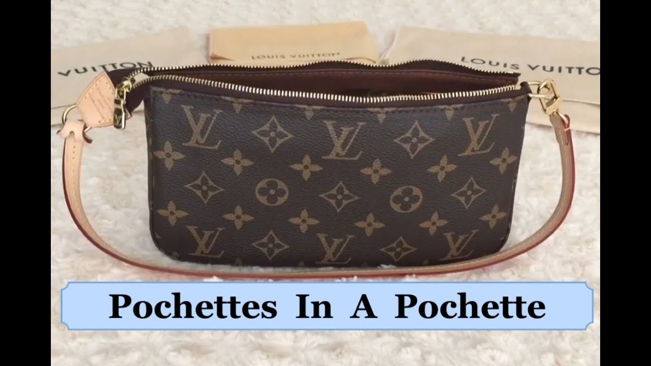 LV Pochettes In A LV Pochette Bag | What Fits/ What&#39;s Inside | Louis Vuitton - YouTube