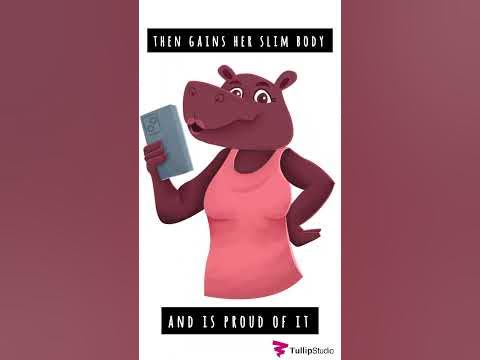Diet Hippo #hippo #shorts #illustration #digitalart - YouTube