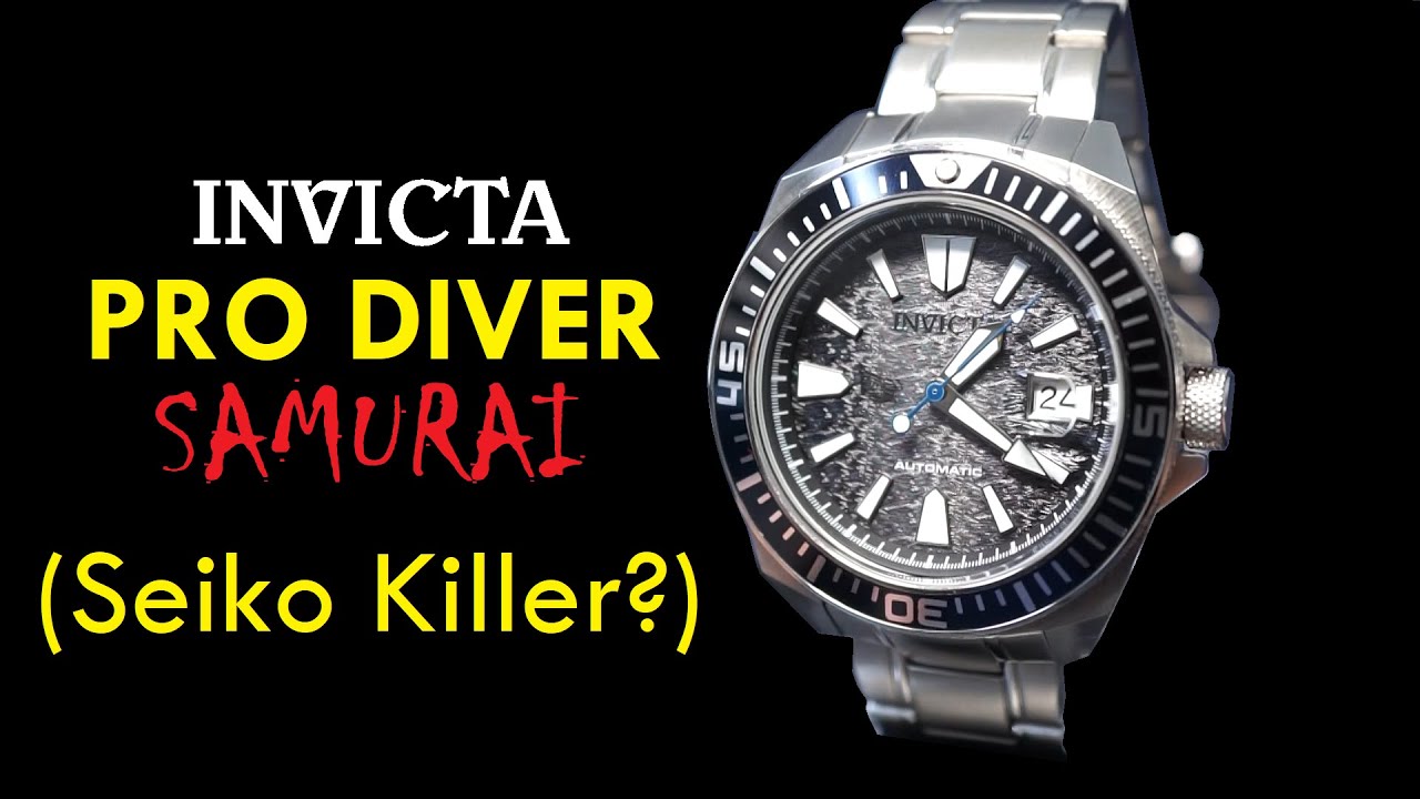 A Seiko Killer? Invicta Pro Diver 39874 Samurai Homage Automatic Dive Watch  Review - YouTube