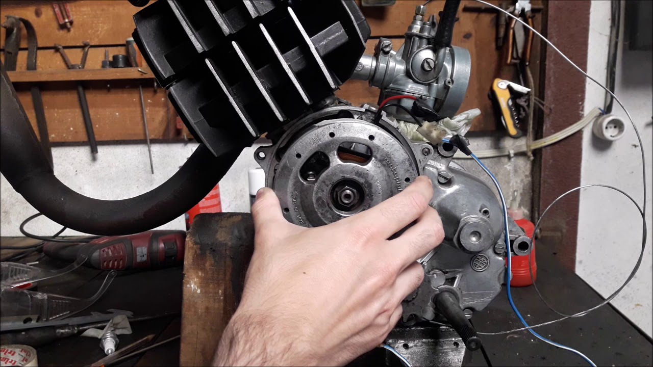 Capítulo 15. Montaje completo motor Puch 4v. Calado de encendido por platinos