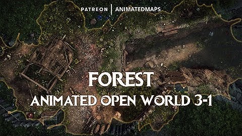 Animated Dungeon Maps - Forest Animated Open World (Position 3-1) Battle Maps Preview