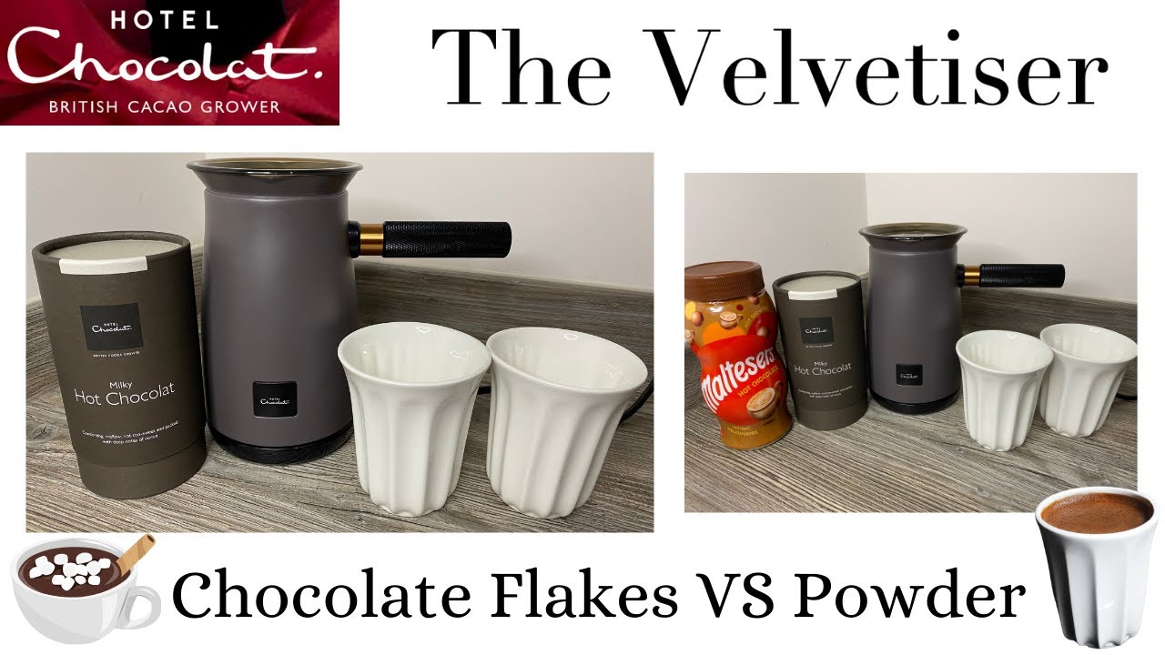 Hotel Chocolat Velvetiser with 10 Mixed, 10 Latte Sachets & 2 Pod