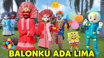 ONDEL ONDEL DAN BADUT LUCU JOGET LAGU BALONKU ADA LIMA REMIX - ONDEL ONDEL BETAWI