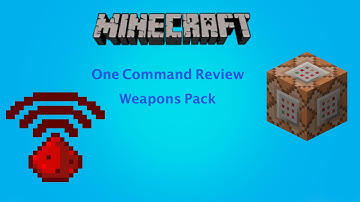 Minecraft one command review:The weapons pack