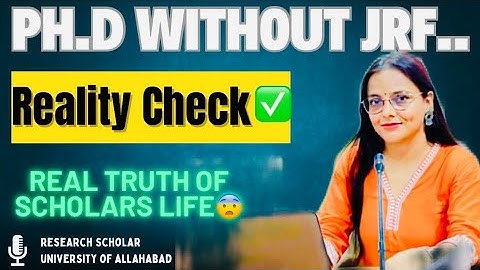 REALITY CHECK✅️PH.D Without JRF#ugc #upsc #ugcnet #viral #ias #motivation #viralvideo#ugcnetjrf 