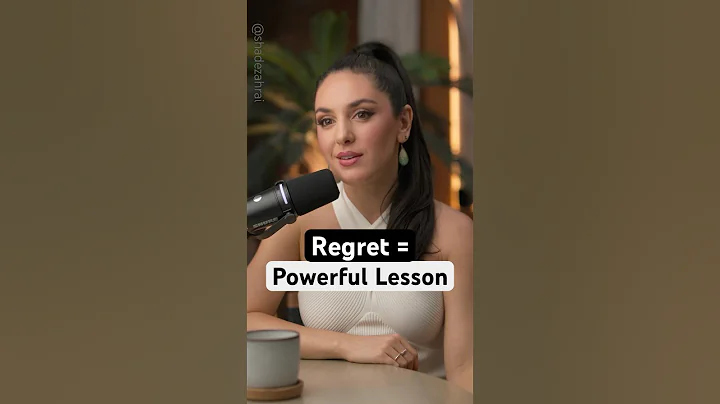 Regrets could be your most powerful lessons.   @Dr.ShadeZahrai