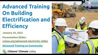 Famous CCL Advanced Training on Building Electrification & Efficiency Wealth