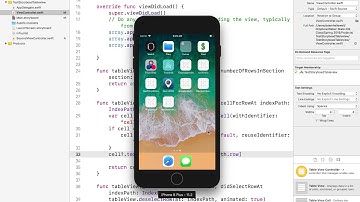 Swift 4 Navigation Controller And TableView