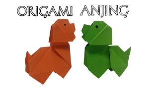 Cara Membuat Origami Anjing | Origami Anjing Lucu | Cute Origami Dog Easy