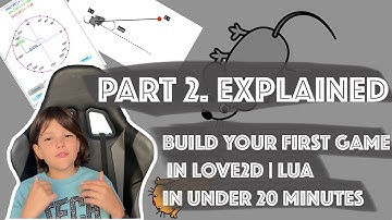 BUILD YOUR FIRST GAME IN LOVE2D | LUA in under 20 MINUTES. Part 2. Explained
