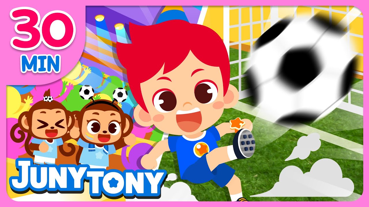 ⚽🏀⛳ It's Fun Sports Time! | Soccer, Swimming,Taekwondo | Sports Songs for Kids + More | JunyTony