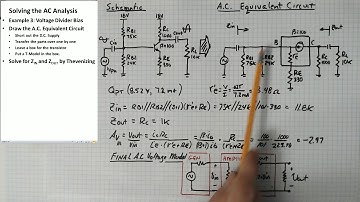 AC Analysis Example Voltage Divider Bias