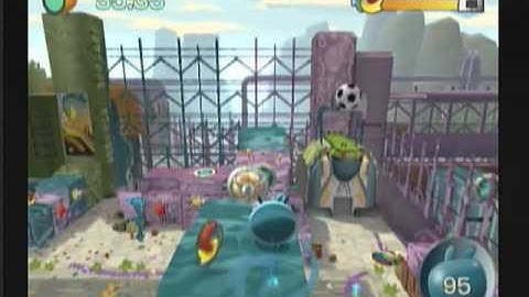 DE BLOB Wii Walkthrough Part 3E Downtown