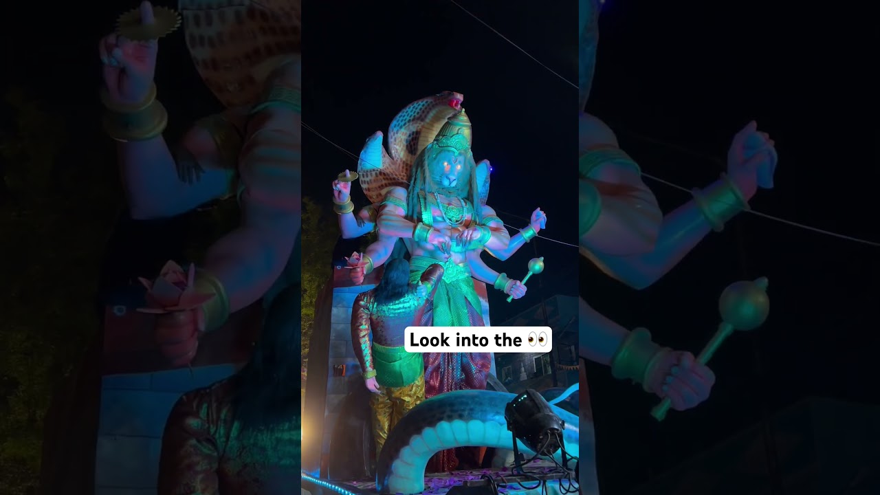 Unique moving idol at Ganesh Nimajjanam 