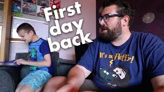 How was his first day back at school | Autism Family Vlog