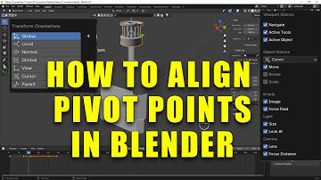 How to Align Pivot points for imported CAD models in Blender