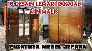 10 desain lemari pakaian minimalis jati