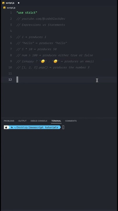 🤔 Statements vs Expressions in Javascript #javascript #coding # ...