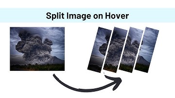Split Image on Hover | HTML & CSS