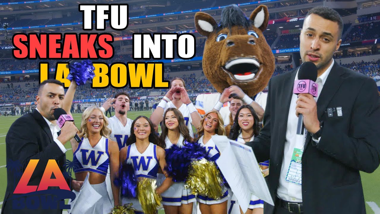 Мы пробрались на стадион LA Bowl: Вашингтон против Бойсе Стэйт | Ведущий: Гронк