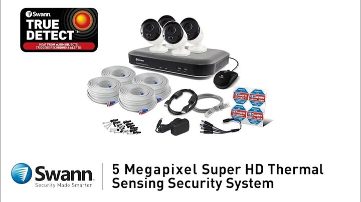Swann 5MP Thermal Sensing Home Security System Overview DVR-4980
