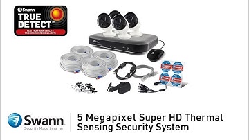 Swann 5MP Thermal Sensing Home Security System Overview DVR-4980
