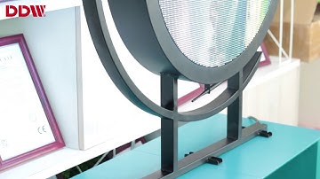 Smart indoor and outdoor wall-mounted round logo double-sided LED display