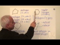 The language of Geometry | Math Terminology | NJ Wildberger