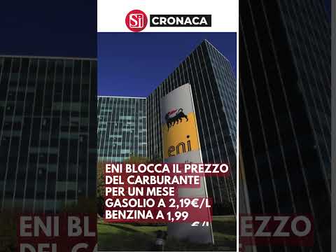 Video Carburanti, Eni fissa il tetto: benzina a 1,99 €, diesel a 2,19 €