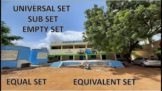10 MATHS SETS-UNIVERSALSET,SUB SET,EMPTY SET, EQUAL SET,EQUIVALENT SET /MSC,MED/30Y Experience/TS/AP