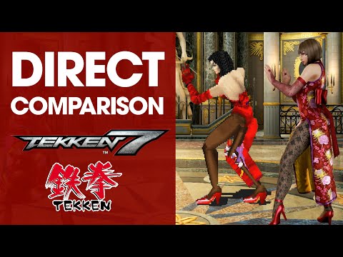 Tekken 7 vs Tekken 1 DIRECT COMPARISON
