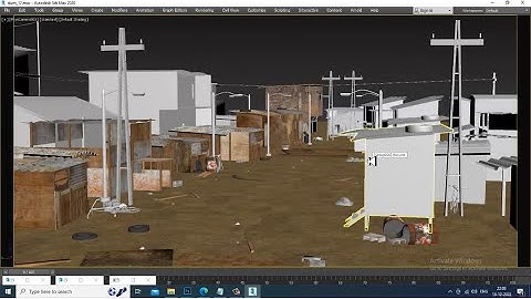 3DsMax Tutorials, Learn 3D Modeling a Low Poly Colony Houses from Scratch in 3dsmax (Part 13)