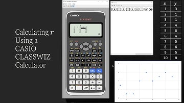 Product moment correlation coefficient using the CASIO Classwiz calculator