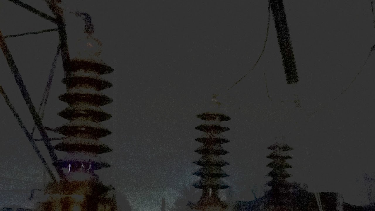 Electricity Pylonsubstation Arcspark In Charleston Dundee Youtube
