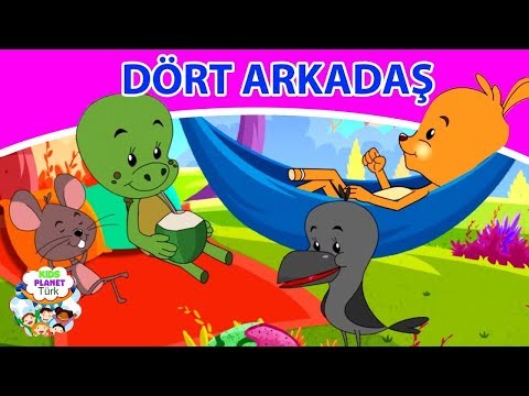 DÖRT ARKADAŞ | Masal Dinle Türkçe | Türkçe çocuk masalları izle 2019 | Türkçe Peri Masallar