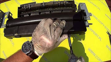 HOW TO REPLACE UPPER FUSER ROLLER and PRESS ROLLER ricoh 1085 2105 2090 savin gestetner TURBO