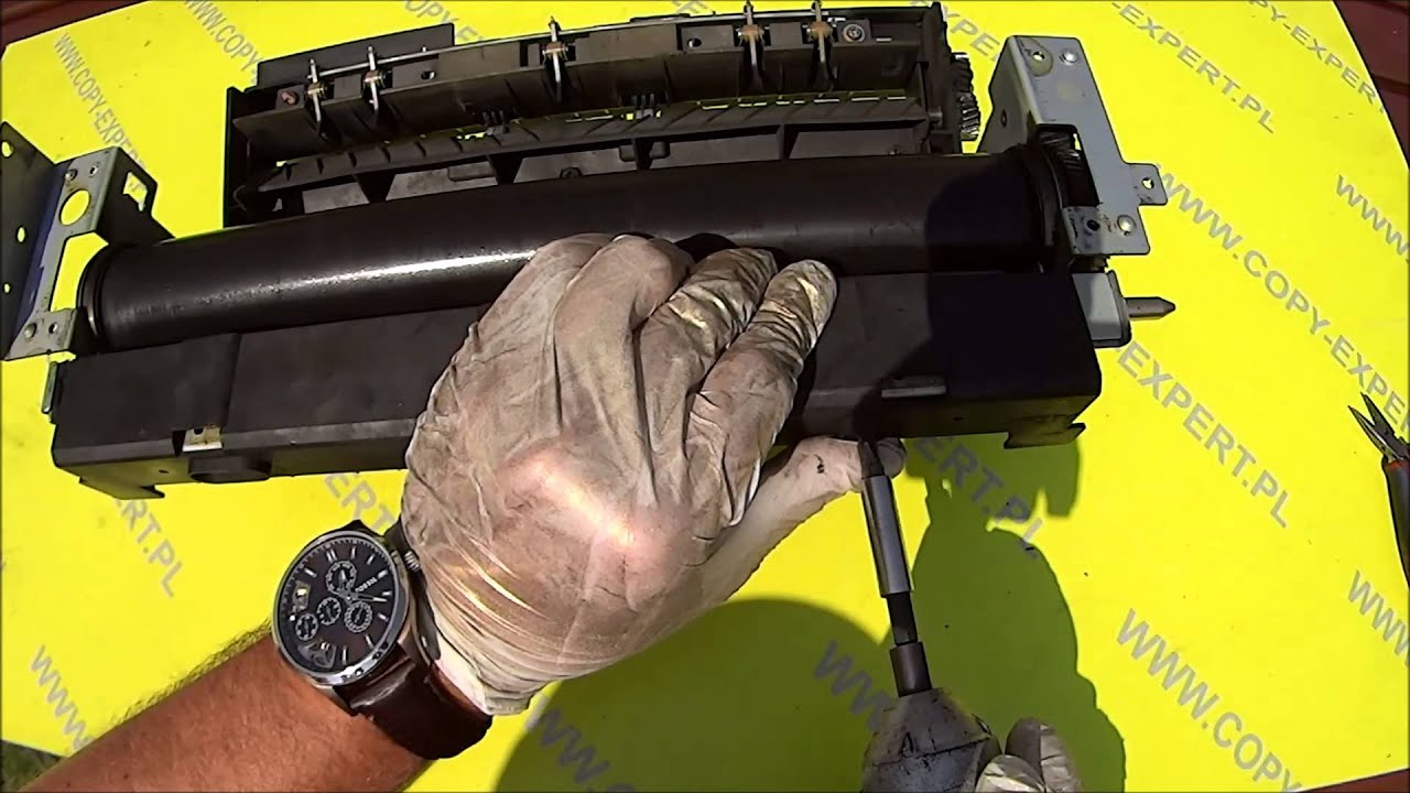 How To Replace Upper Fuser Roller And Press Roller Ricoh 1085 2105 90 Savin Gestetner Turbo Youtube